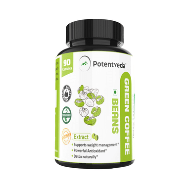 Potentveda Green Coffee Beans Extract 800mg Capsule