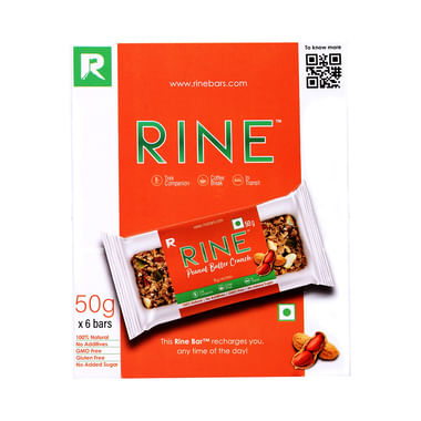 Rine On-The-Go Bar (50gm Each) Peanut Butter Crunch