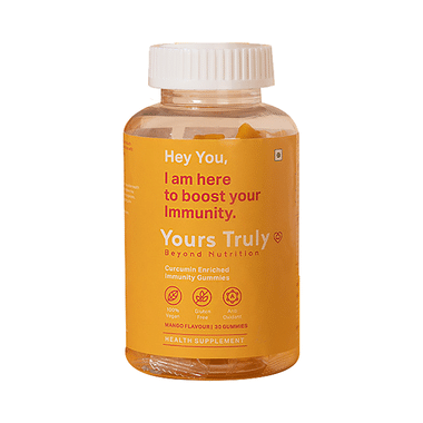 Yours Truly Curcumin Enriched Immunity Gummies Mango