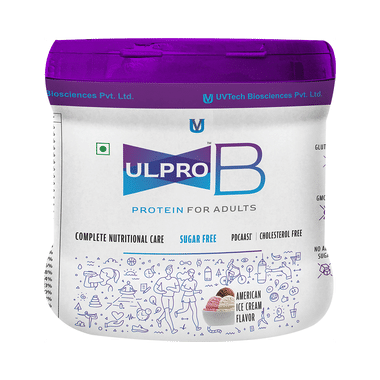 Ulpro B Protein Powder American Ice Cream Sugar Free