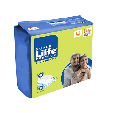 Super Liife Premium Adult Diaper (10 Each) Large