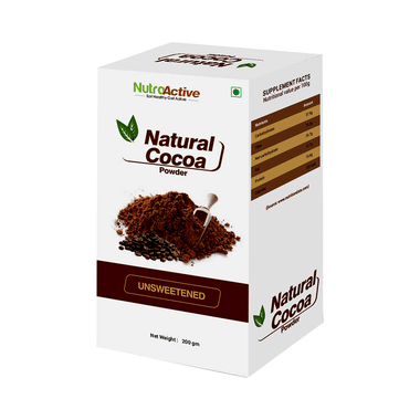 NutroActive Natural Cocoa Unsweetened Powder