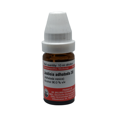 Dr Willmar Schwabe Germany Justicia Adhatoda Dilution 30