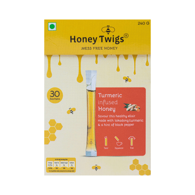 Honey Twigs Turmeric Infused Honey Sachet (8gm Each)