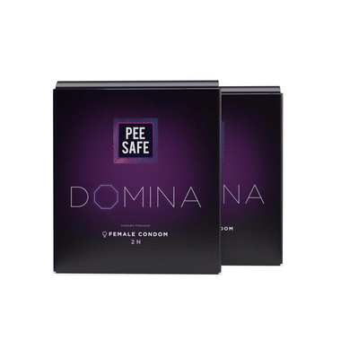 Pee Safe Domina Take Charge Female Condom (2 Each) With Disposable Bags