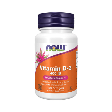 Now Vitamin D3 400IU Softgel