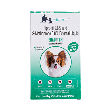 Wiggles Eraditch Spot-On For Dogs Upto 10Kg