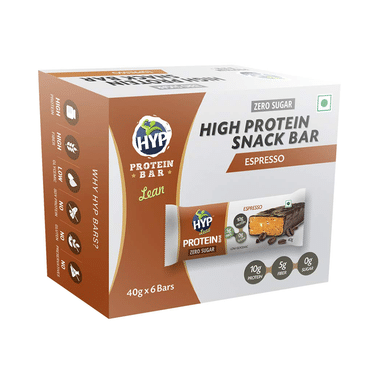 HYP Zero Sugar High Protein Snack Bar (40gm Each) Espresso