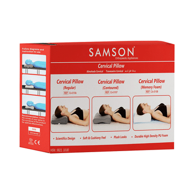 Samson CA0108 Cervical Pillow (Memory Foam) Universal White