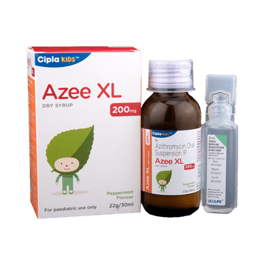 Azee XL 200mg Dry Syrup Peppermint