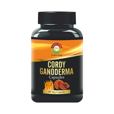 Cordy Herb Cordy Ganoderma Veg Capsule For Boost Immunity, Detox Rejuvenation & Anti-Oxidant Support, Ultimate Health & Nutrition Supplement