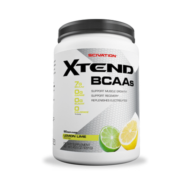 Scivation Xtend BCAA Powder With Electrolytes| For Muscle Growth & Recovery | Flavour Lemon Lime