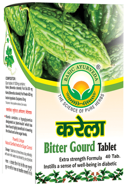 Basic Ayurveda Karela (Bitter Gourd) Tablet Basic Ayurveda Karela (Bitter Gourd) Tablet
