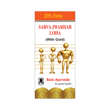 Basic Ayurveda Sarva Jwarhar Loh With Gold