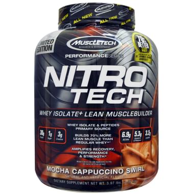 Muscletech Performance Series Nitro Tech Whey Isolate Mocha Cappuccino Swirl