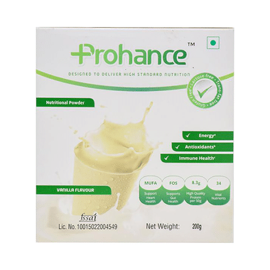 Prohance Protein Supplement | Powder for Energy, Immunity & Antioxidant Support | Flavour Vanilla