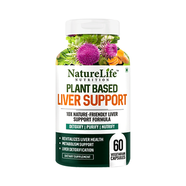Nature Life Nutrition Plant Based Liver Support Vegetarian Capsule