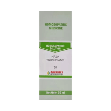 Bakson's Homoeopathy Naja Tripudians Dilution 30