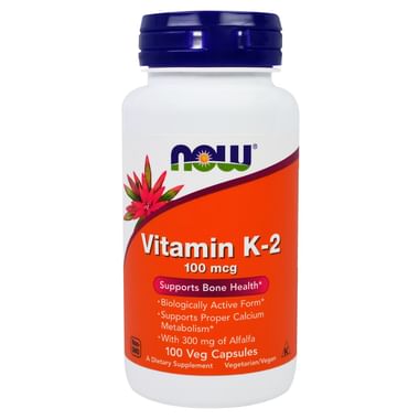 Now Foods Vitamin K-2 100mcg Veg Capsule