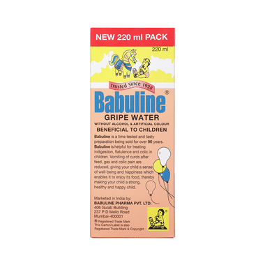 Babuline Kids Ayurvedic Gripe Water For Baby Stomach And Colic Pain Relief Liquid Super Saver Pack