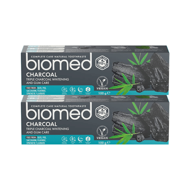 Biomed Complete Care Natural Toothpaste (100gm Each) Charcoal