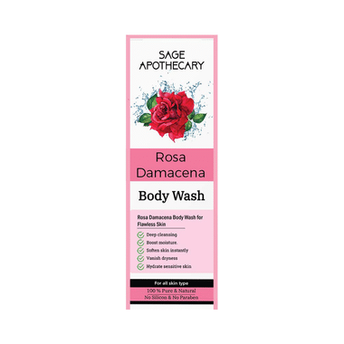 Sage Apothecary Rosa Damacena Body Wash