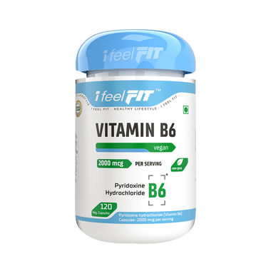 IFeelFIT Vitamin B6 2000mcg Veg. Capsule