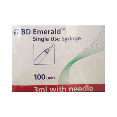 BD Emerald 3ml Syringe With Needle 23G X 11inch