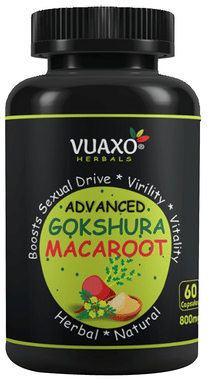 Vuaxo Herbals Advanced Gokshura Macaroot Capsule Vuaxo Herbals Advanced Gokshura Macaroot Capsule