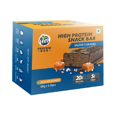 HYP Salted Caramel High Protein Snack Bar (60gm Each)