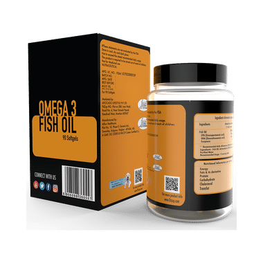 Fitzup Omega 3 Fish Oil Softgels