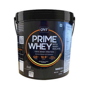 QNT Prime Whey Isolate Powder Kesar Kaju Pista