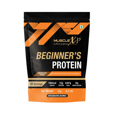 MuscleXP Beginner's Protein (1kg Each) Chocolate Fudge