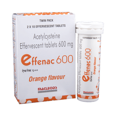 Effenac 600 Effervescent Tablet Orange