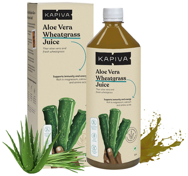 Kapiva Aloe Vera + Wheatgrass Juice Kapiva Aloe Vera + Wheatgrass Juice