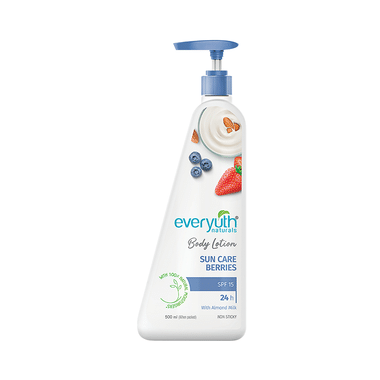 Everyuth Naturals Body Lotion Sun Care Berries SPF 15