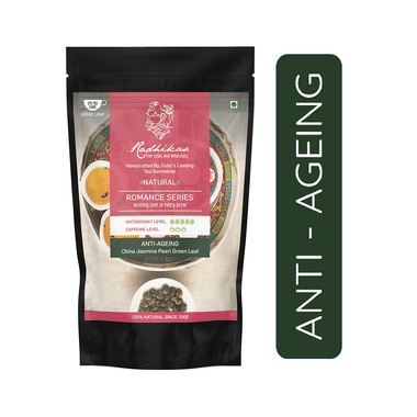 Radhikas Fine Teas Natural Romance Series Anti-Ageing China Jasmine Pearl Green Leaf