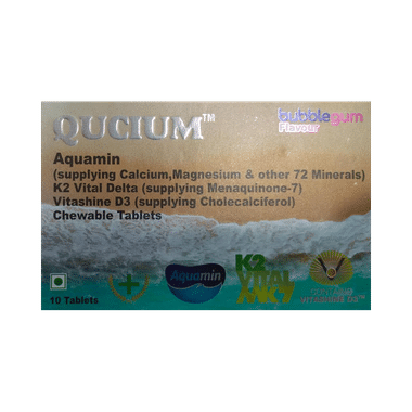 Qucium Chewable Tablet Bubblegum