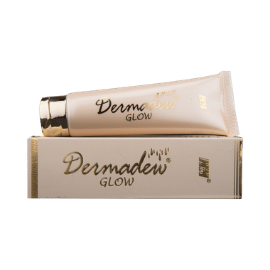 Dermadew Glow Cream With Vitamin E, Almond Oil & Olive Extract | Moisturises Skin