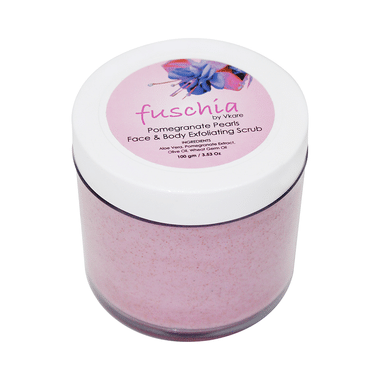 Fuschia Pomegranate Pearls Exfoliating Face & Body Scrub
