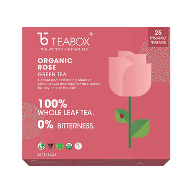 Teabox Organic Rose Green Tea Bag (2gm Each)