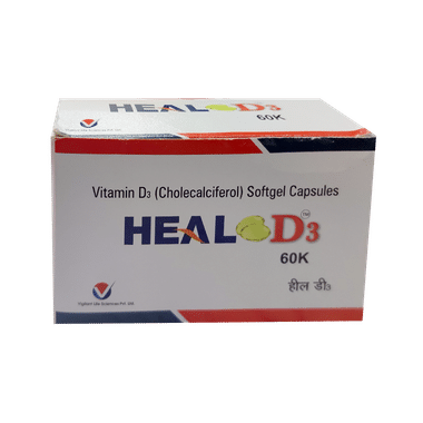 Heal D3 60K Softgel Capsule