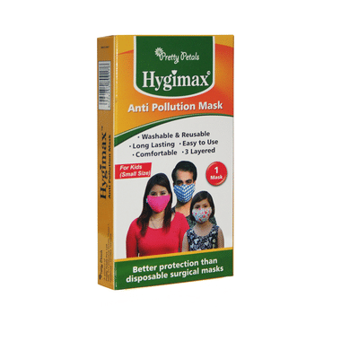 Pretty Petals Hygimax Anti Pollution Mask For Kids Small