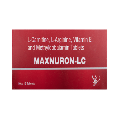 Maxnuron-LC Tablet With L-Carnitine, L-Arginine, Vitamin E & Methylcobalamin