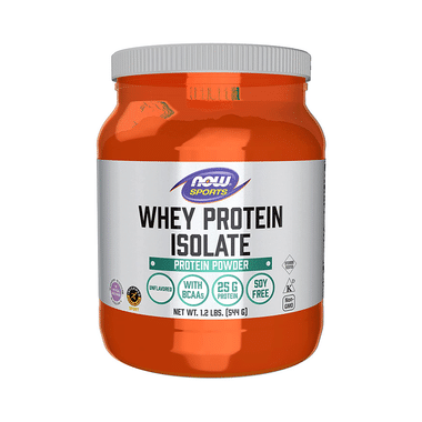 NOW Sports Whey Protein Isolate Powder Unflavoured