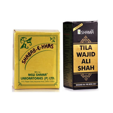 New Shama Combo Pack Of Shabab-E-Khas 125gm & Tila Wajid Ali Shah 15ml