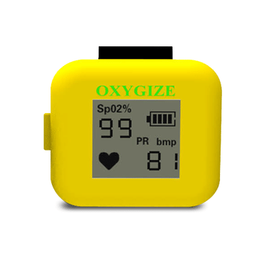 Oxygize Premium Ring Pulse Oximeter Yellow