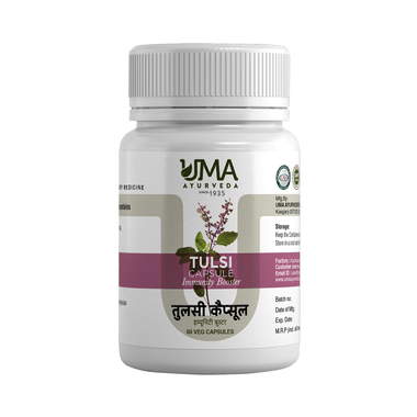 Uma Ayurveda Tulsi Immunity Booster Veg Capsule