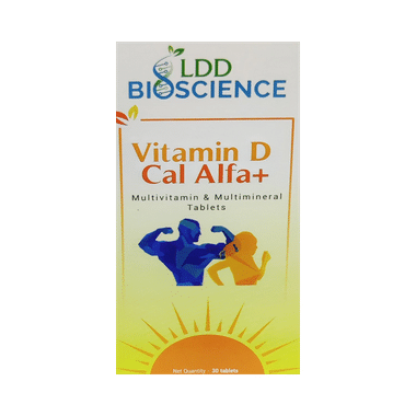 LDD Bioscience Vitamin D Cal Alfa+ | Multivitamin & Multimineral For Healthy Bones & Teeth | Tablet