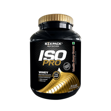 Sixpack Nutrition Iso Pro 100% Whey Protein Isolate Powder Vanilla Berry Cream